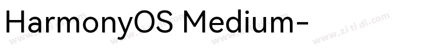 HarmonyOS Medium字体转换